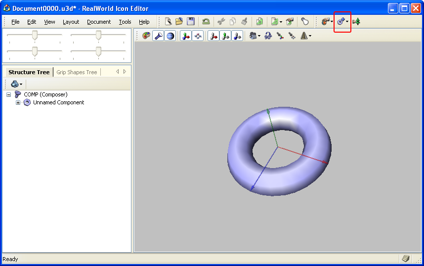 Torus added to 3D model