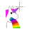 pink maned unicorn pukes a rainbow alt left select.ani Preview