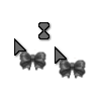 Black Bow Lazo Cursors