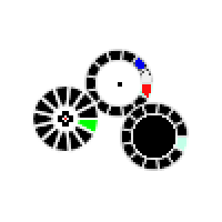 Animated Colorful Wheel Cursors Cursors