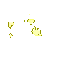 Kawaii Yellow Heart Cursors