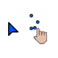 Metro X3 Bold Cobalt Cursors