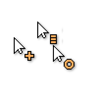 Open Zone Fire Slim Cursors