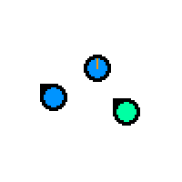 Small Pixelated Two Cursors