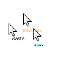 White Name (w/ Bonus Real Names) Cursors