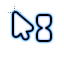 3 white cursor.cur HD version