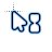 3 white cursor.cur Preview