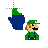 8-bit super Luigi link select.cur Preview