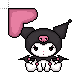kuromi_normal_select.ani 200% version