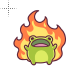 Arson frog.cur 200% version