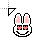 Pink Heart Eyes Rabbit.cur Preview