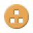 Orange Coloured Brick Button.ico Preview