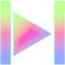 Rainbow Video Cool White Glow.png Preview