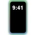 Rainbow Mobile Phone Cool White Glow.png