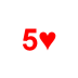 Playing Card Five of Hearts.png Preview