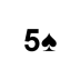 Playing Card Five of Spades.png Preview