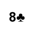 Playing Card Eight of Clubs.png Preview