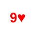 Playing Card Nine of Hearts.png Preview