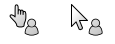 Examples of person select cursors.